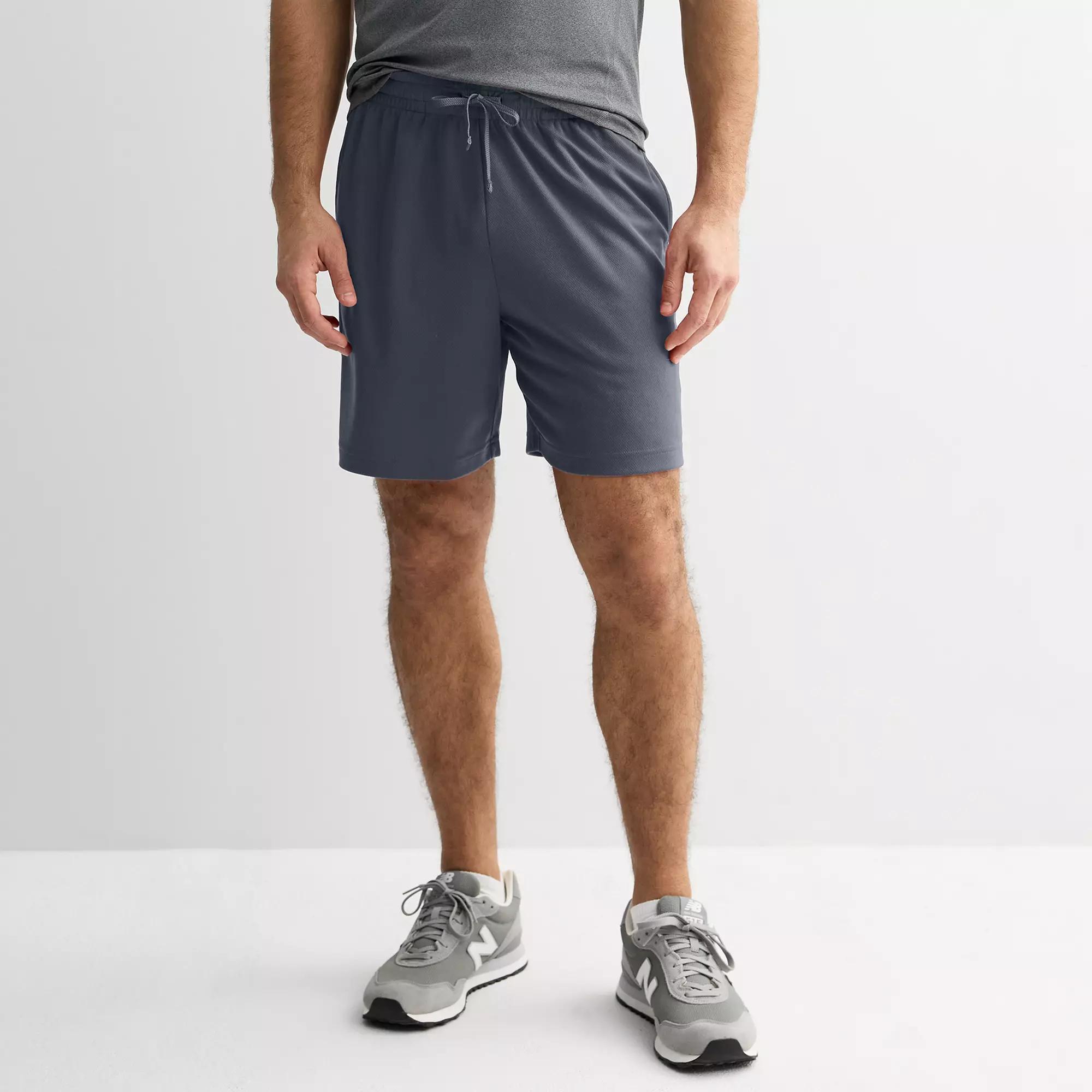 Men's Tek Gear® 7 in. Mesh Shorts, Size: Medium, Hawk Gray Product Image