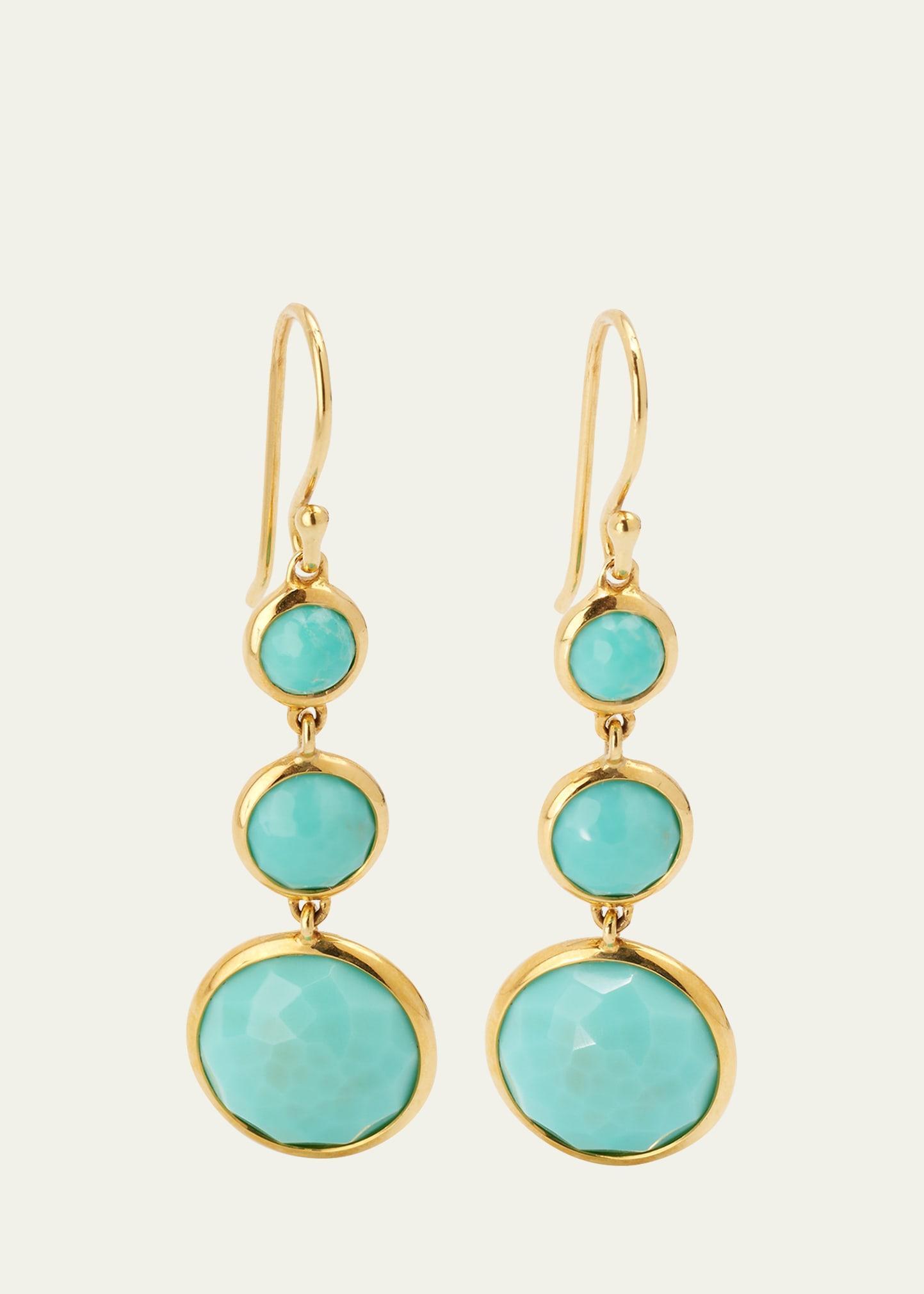 Womens Lollipop Lollitini 18K Yellow Gold & Multi-Stone Triple-Drop Earrings Product Image