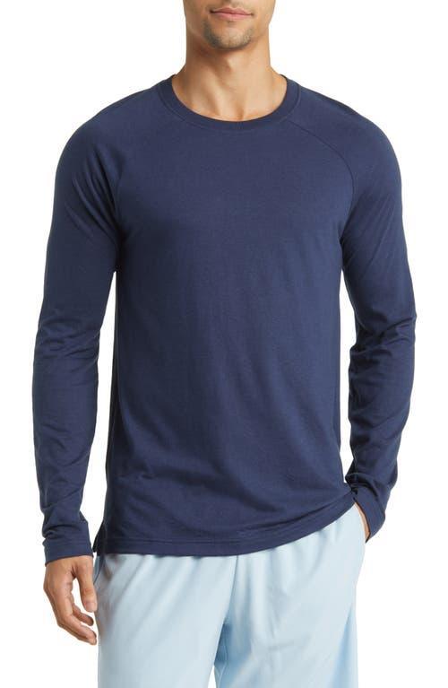 Alo Yoga | Triumph Long Sleeve T-Shirt Blue Product Image