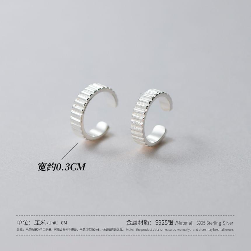 S925 Sterling Silver Gear Ear Cuff Product Image