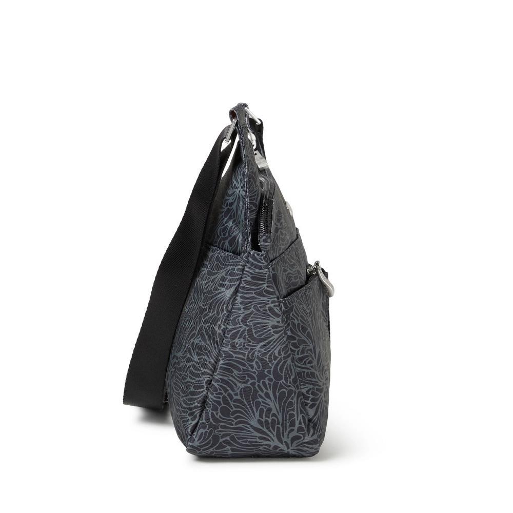 Womens Baggallini Cross Over Crossbody Bag with RFID Blocking Wristlet, Grey Product Image