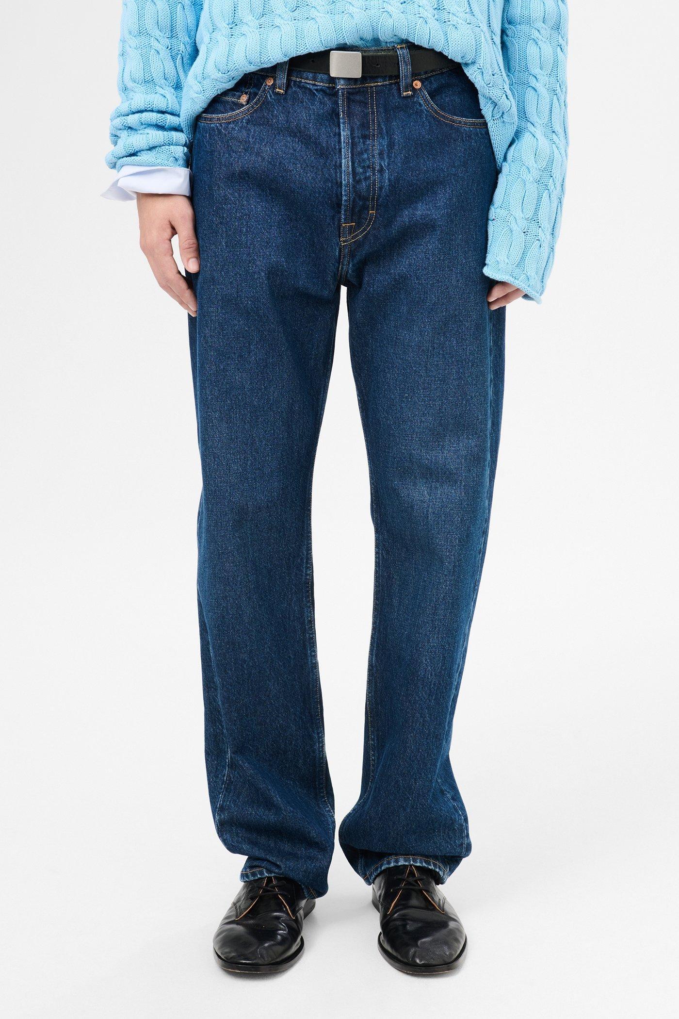 OUR LEGACY Belt-loop Jeans In Blue Product Image