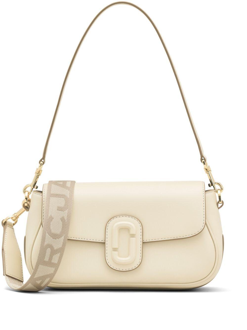 MARC JACOBS The Covered J Leather Bag In White Product Image