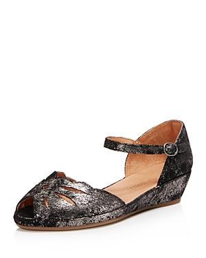 Gentle Souls Womens Lily Moon Leather Wedge Flats Product Image
