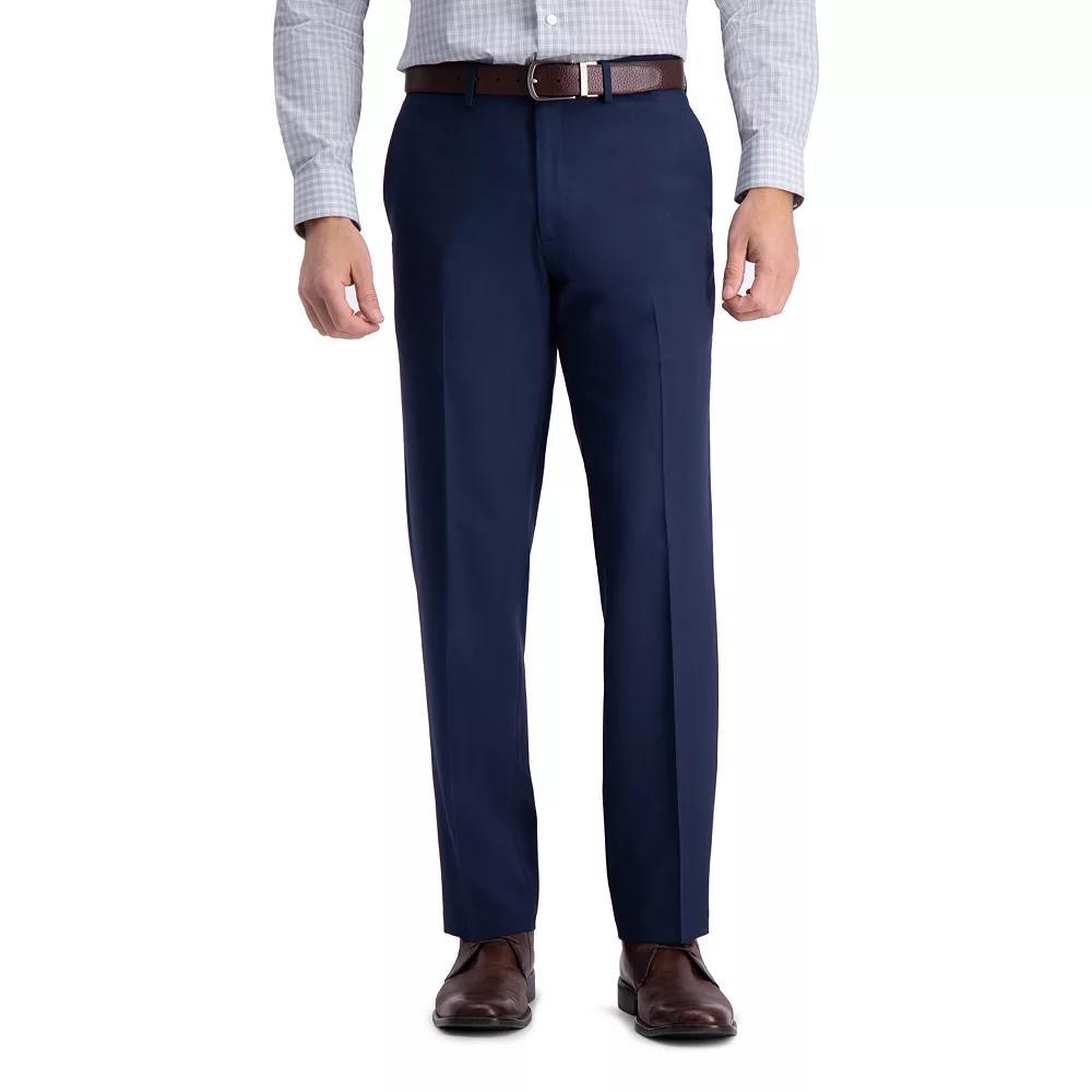 Mens Haggar Premium Comfort Straight-Fit Flat-Front Dress Pants Product Image