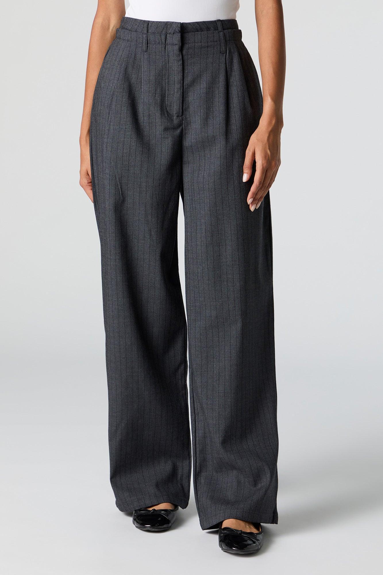 Pleated Straight Leg Dress Pant Female Product Image