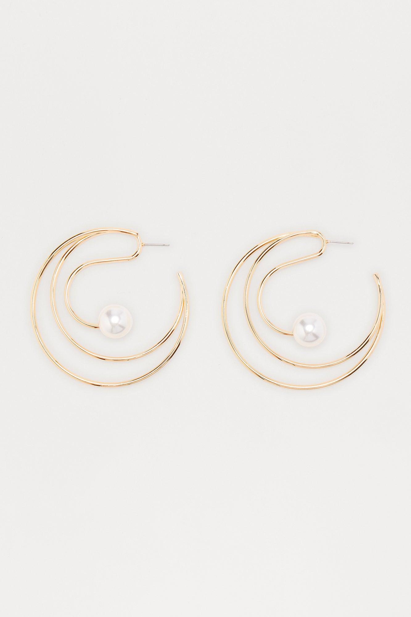 Wired Me Up Hoop Earrings - Gold Female Product Image