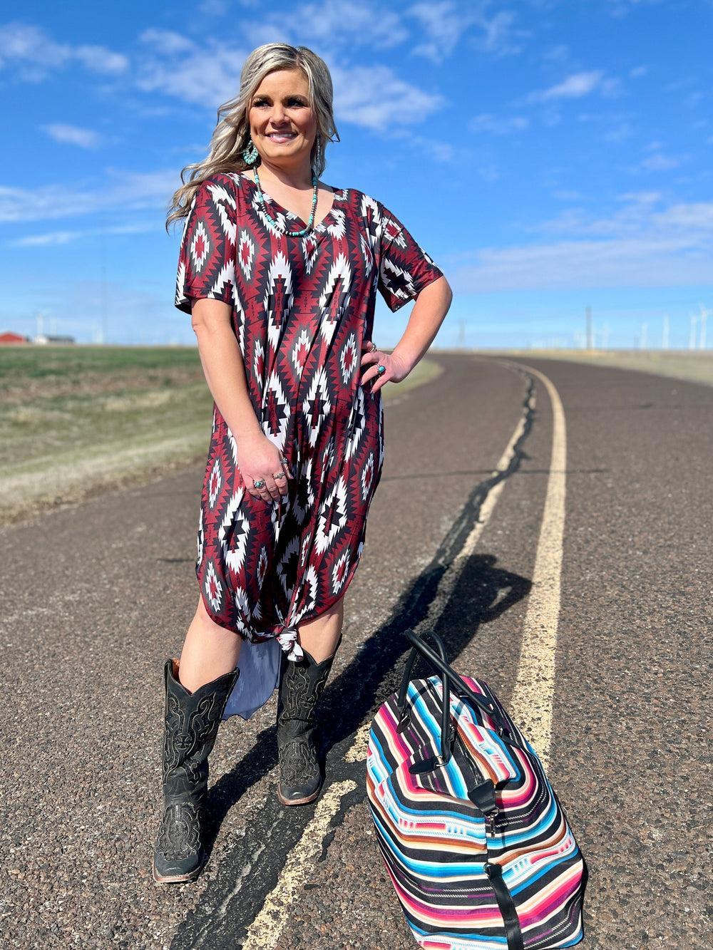 PLUS  Western Rebel Maxi Dress Product Image