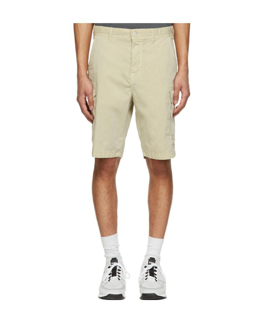HUGO BOSS Beige Cotton Shorts In 271 Light Beige Product Image
