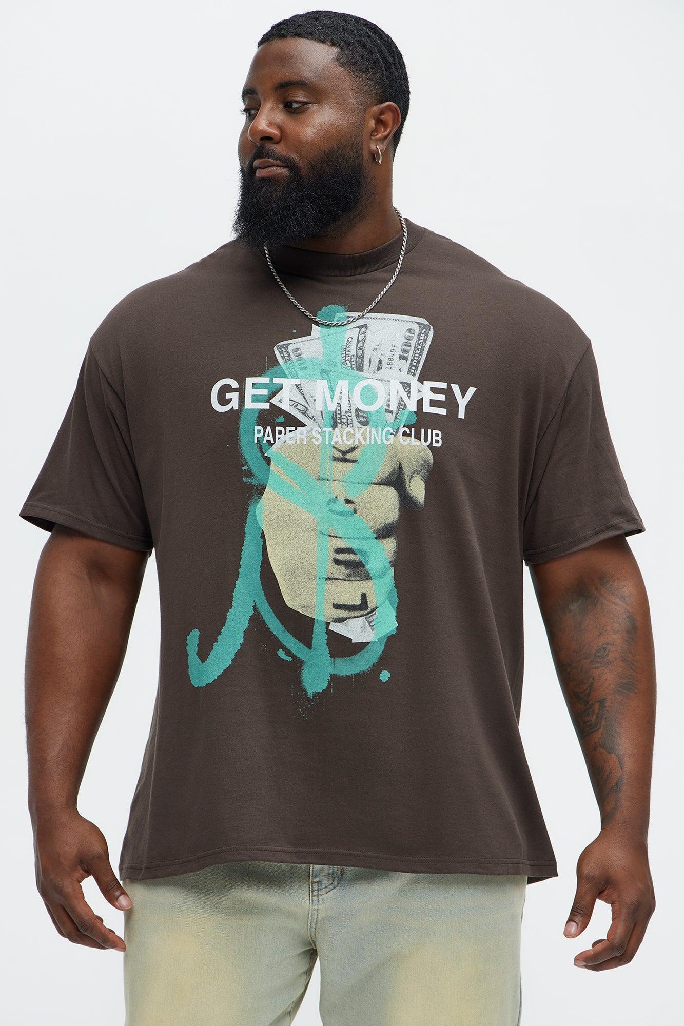 Get Money Club Short Sleeve Tee - Brown Product Image