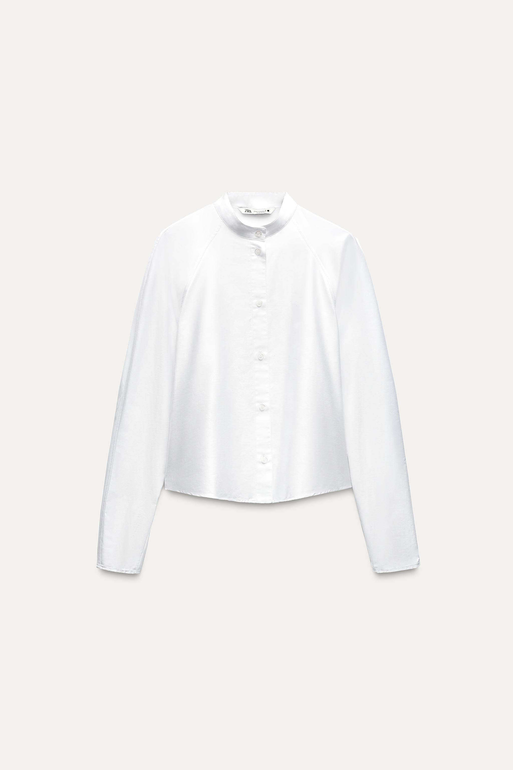 FITTED POPLIN SHIRT ZW COLLECTION Product Image