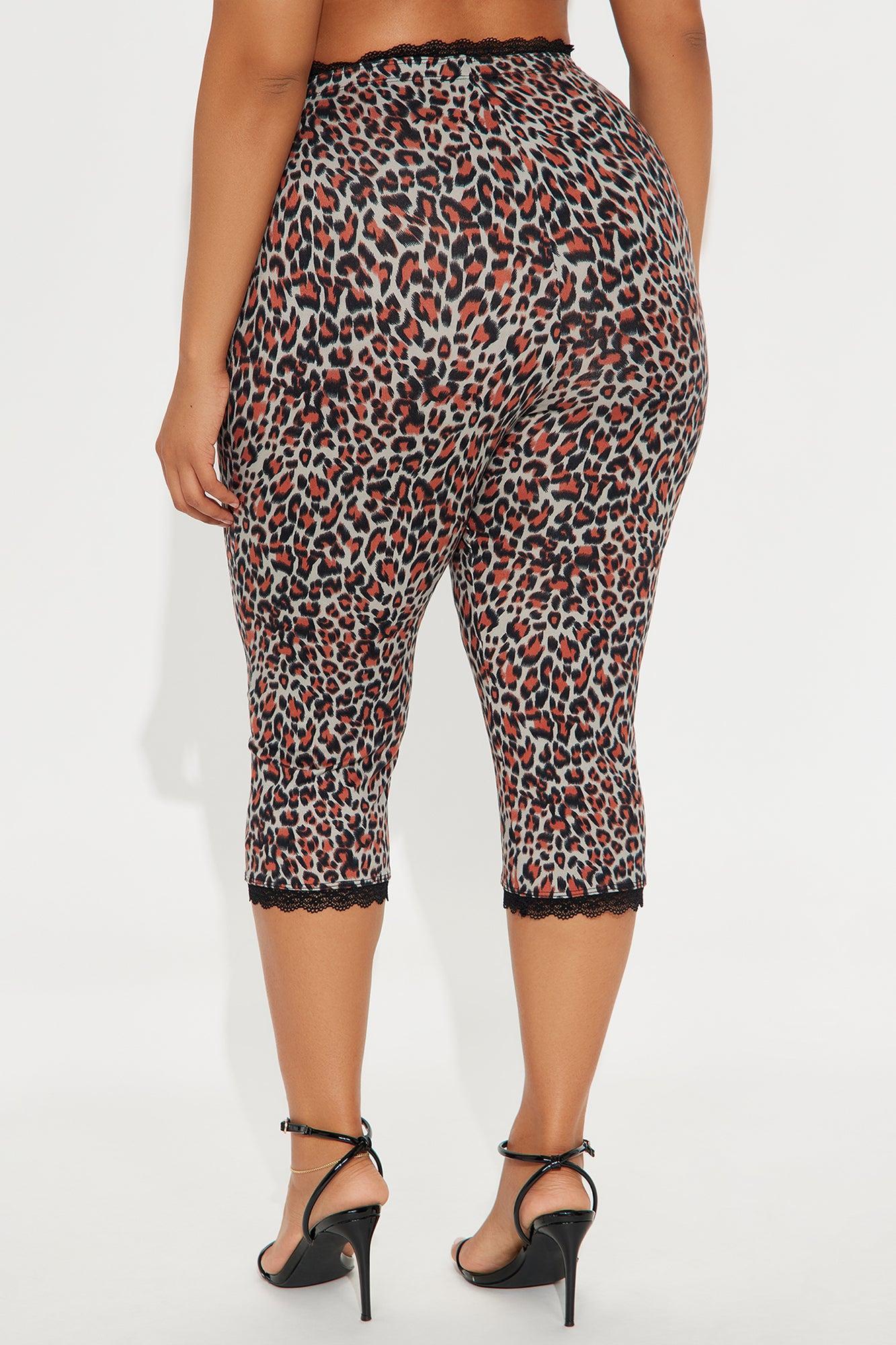 Florentina Lace Trim Capri Legging - Burgundy/combo Product Image