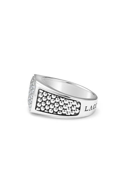 LAGOS Men's Anthem Diamond Ring in Silver at Nordstrom, Size 10 Product Image