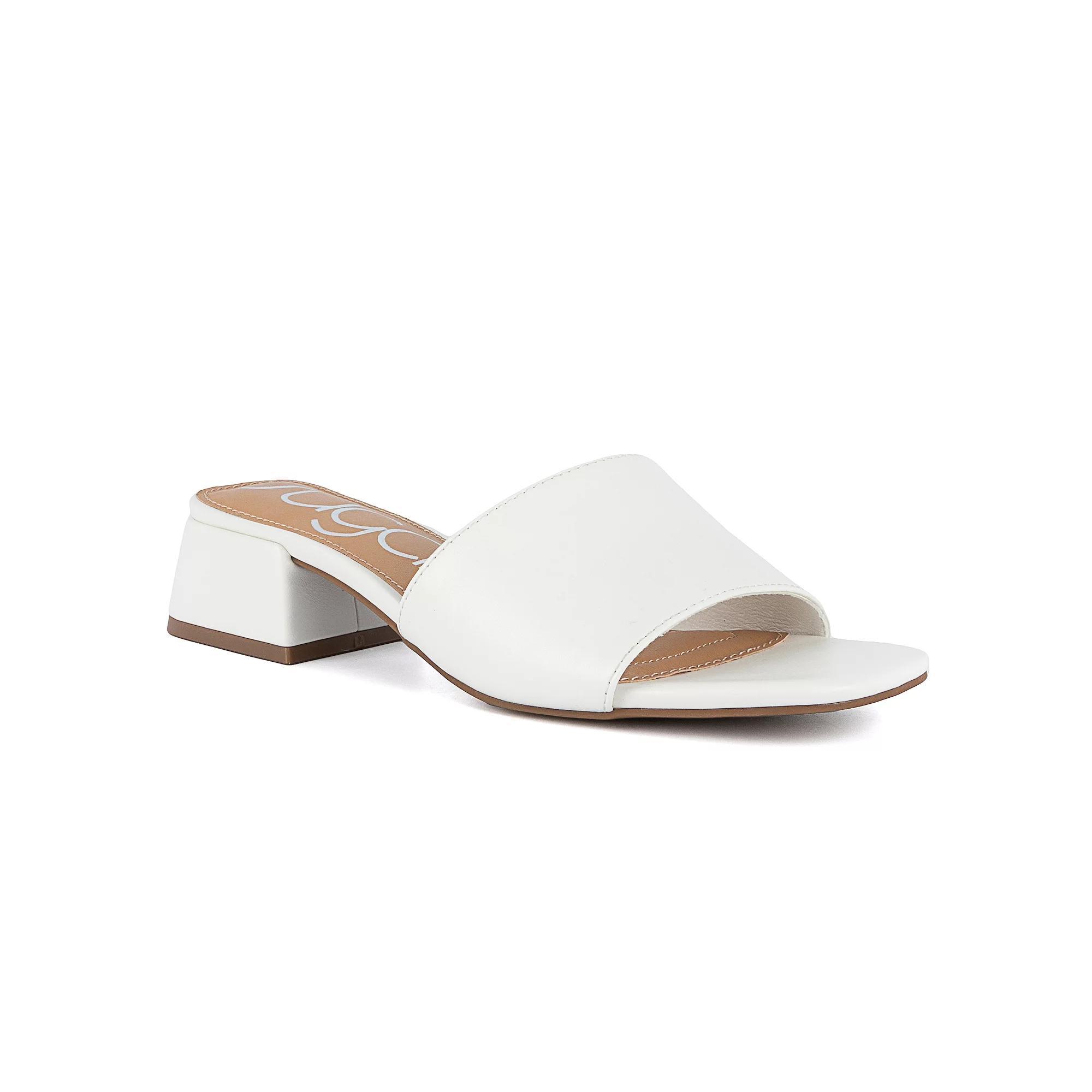 sugar Uniform 3 Women's Block Heel Sandals, Size: 7, White Product Image