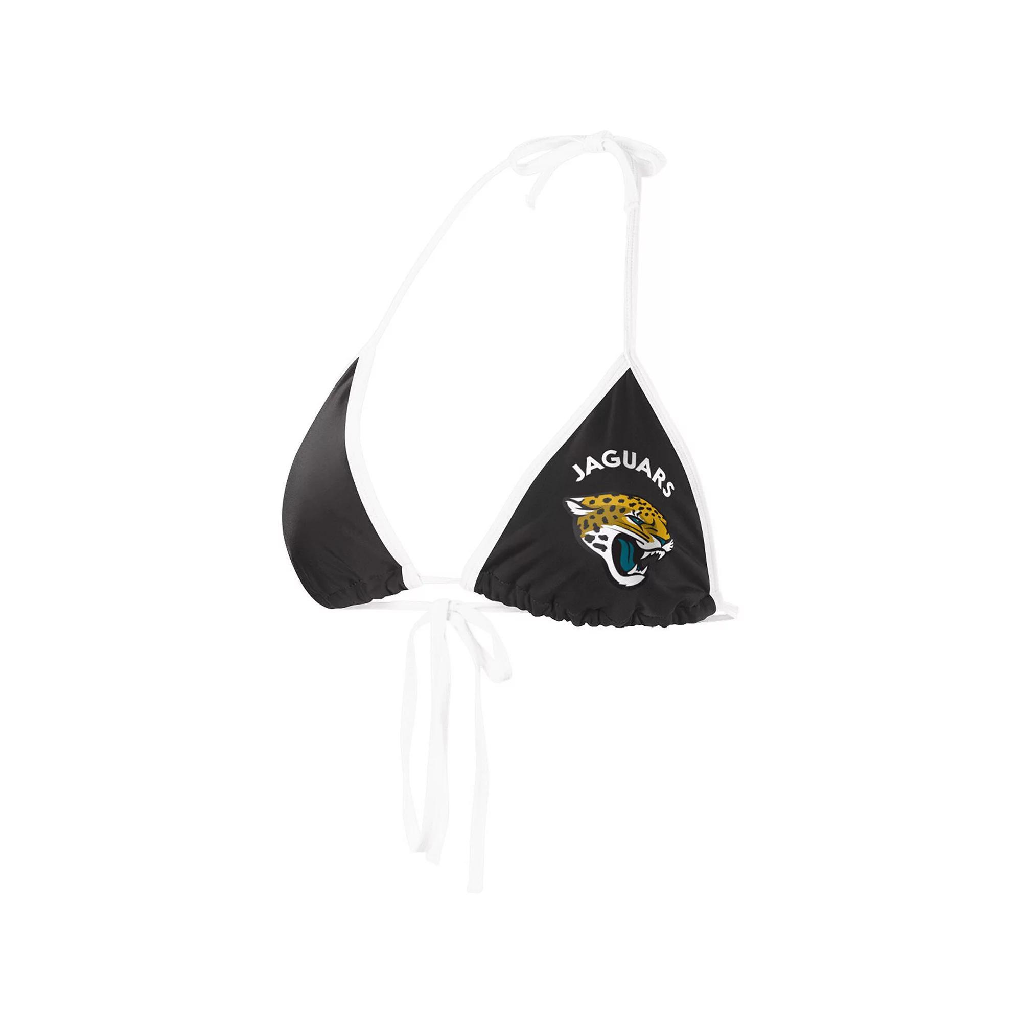 Women's G-III 4Her by Carl Banks Black Jacksonville Jaguars Perfect Match Bikini Top, Size: 2XL Product Image
