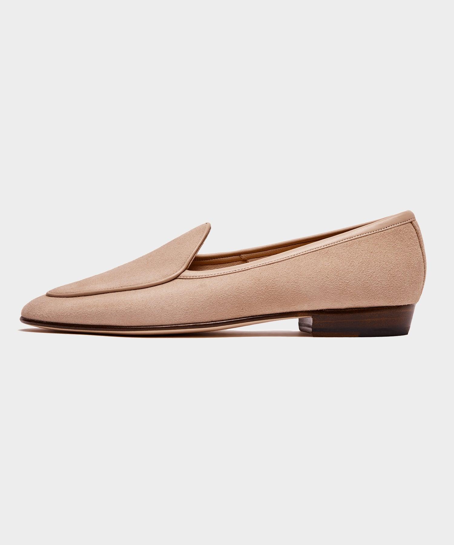 Baudoin & Lange Exclusive Sagan Classic Loafer Albatre Suede Product Image
