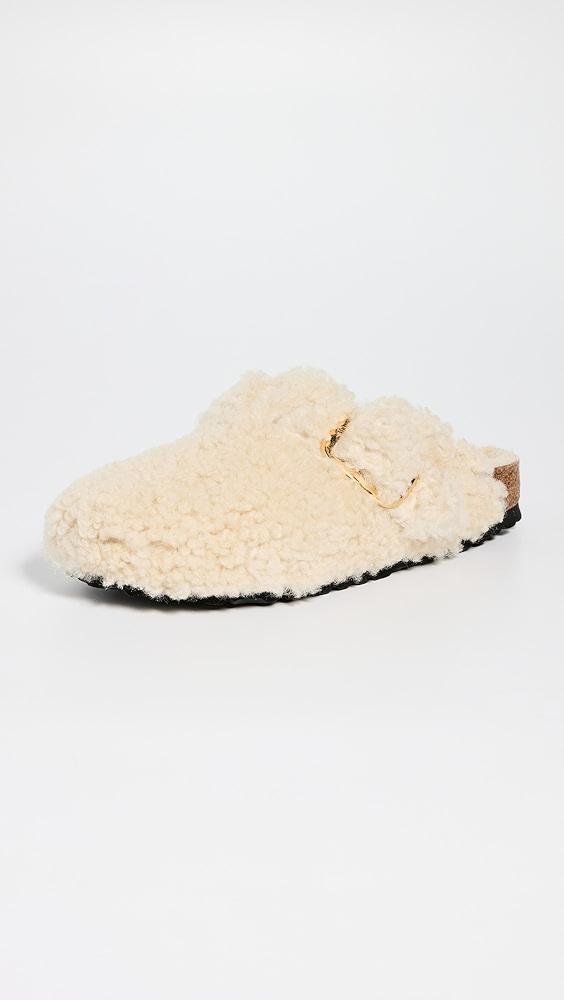 Birkenstock Boston Big Buckle Teddy Clogs | Shopbop Product Image