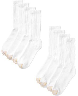 Mens 8-Pack Athletic Crew Socks Product Image