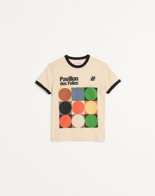 COTTON T-SHIRT WITH PAVILLON DES FOLIES PRINT Product Image