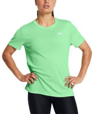 Under Armour Womens Tech Textured Short-Sleeve T-Shirt - Celeste / Product Image