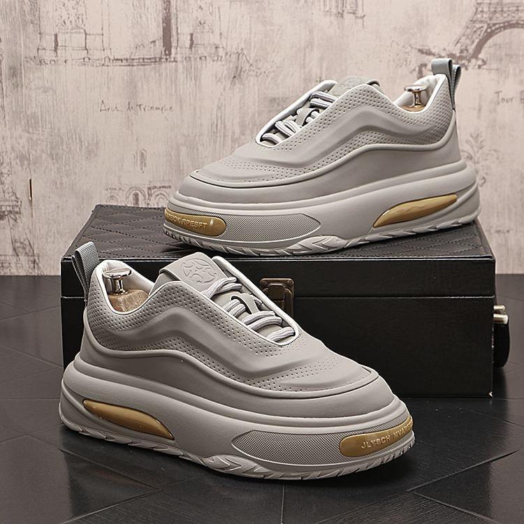 Lace-Up Platform Sneakers Product Image