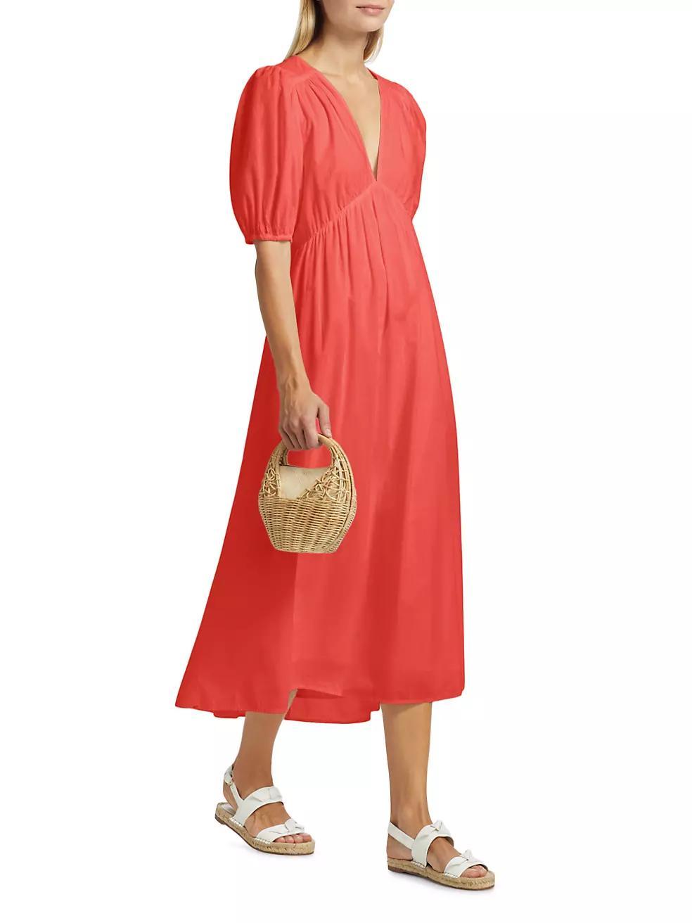 Blake Cotton Gauze Midi-Dress Product Image