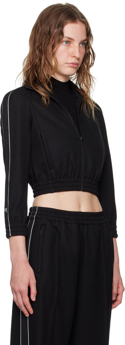 ALEXANDER WANG T Black Logo Tape Track Jacket Product Image