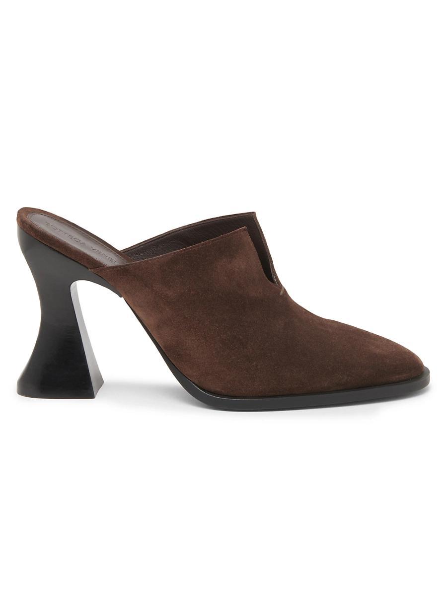 Womens Cha-Cha 100MM Cut-Out Suede Mules Product Image