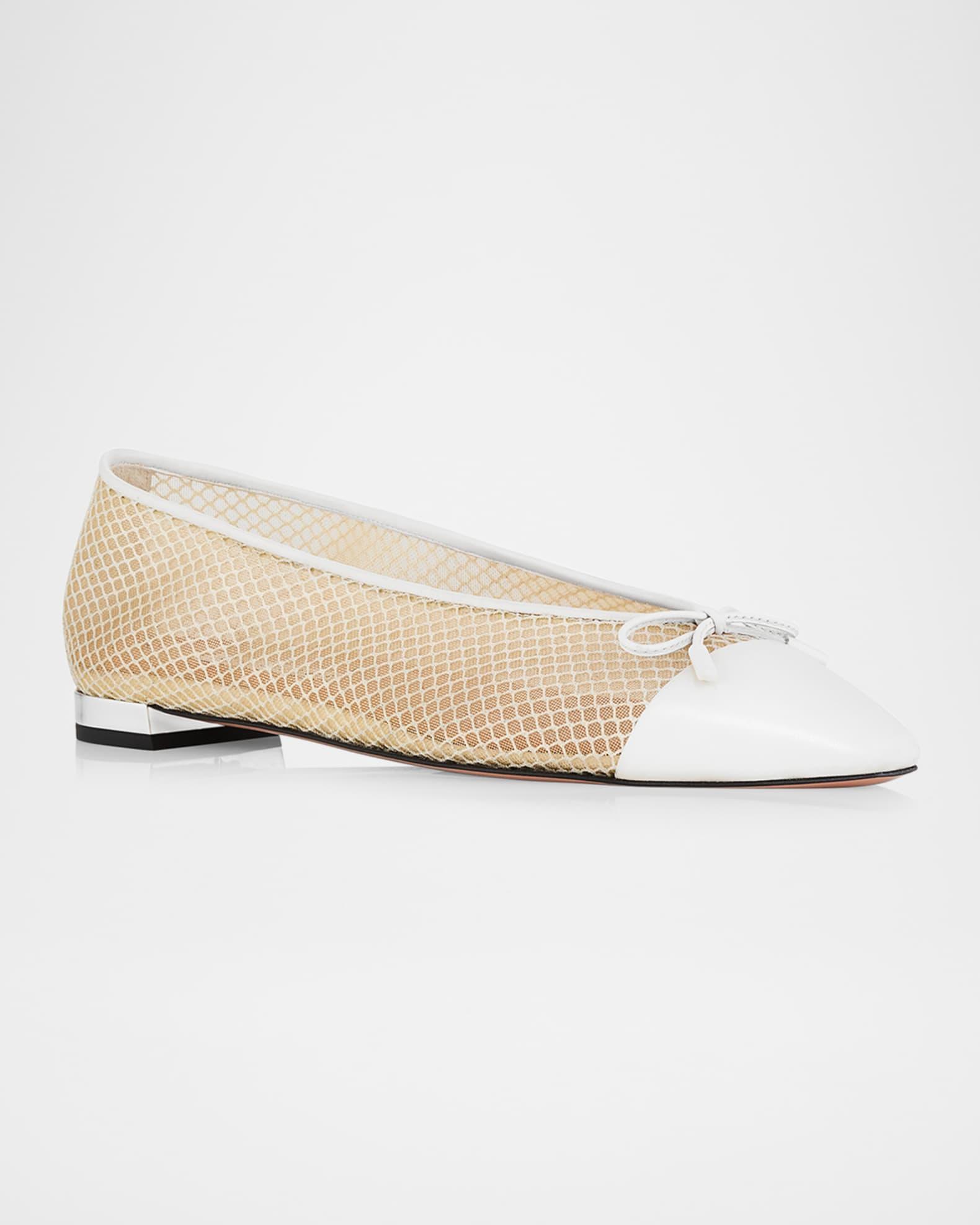 Gioia Mesh Net Cap-Toe Ballerina Flats Product Image
