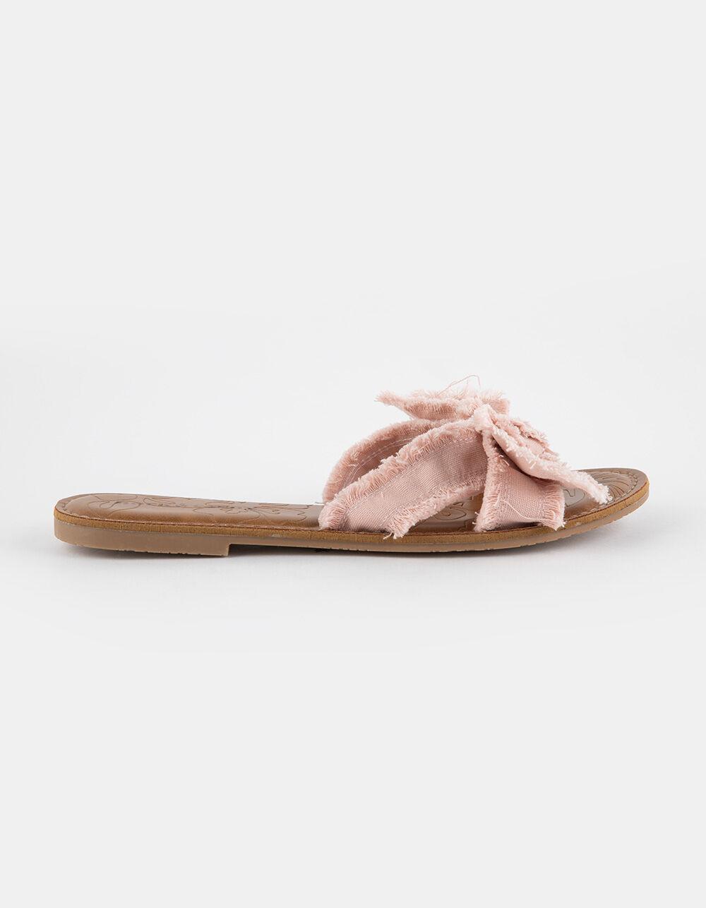 ROCK & CANDY Laze Bow Womens Sandals - BLUE DENIM Product Image