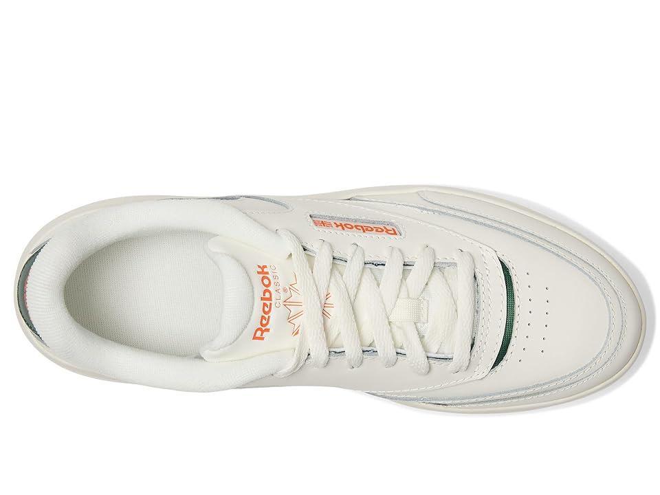 Reebok Lifestyle Women's Club C Extra (Dark Green/Pump Orange/Chalk) Women's Shoes Product Image