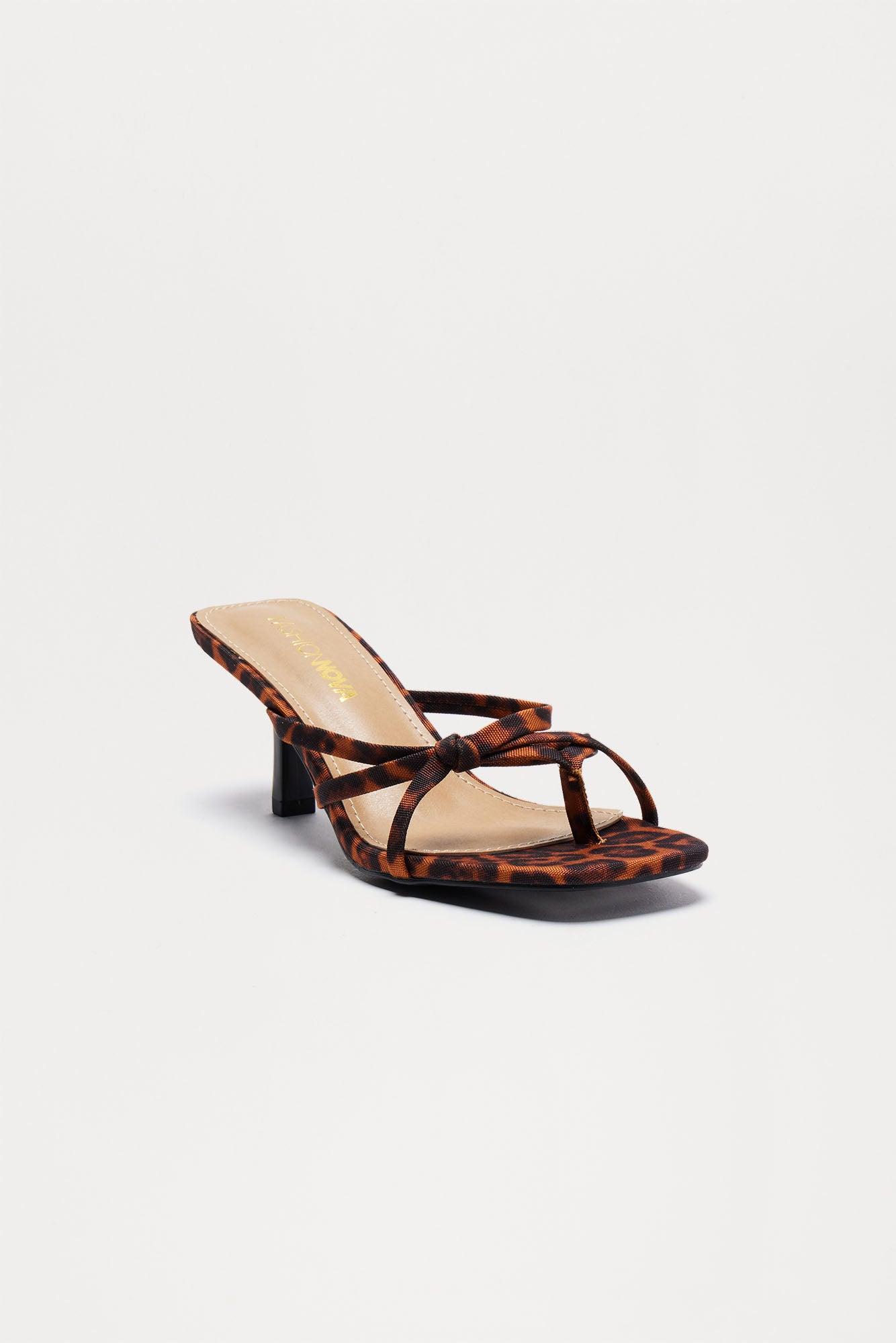 Kylo Thong Mules - Leopard Product Image