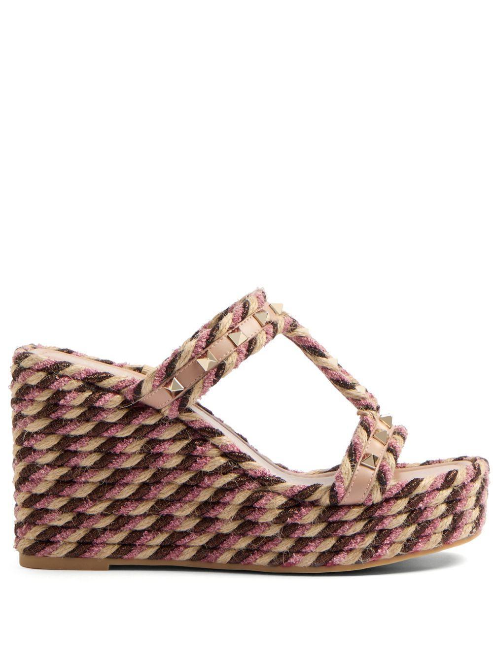 90mm Rockstud wedge sandals Product Image