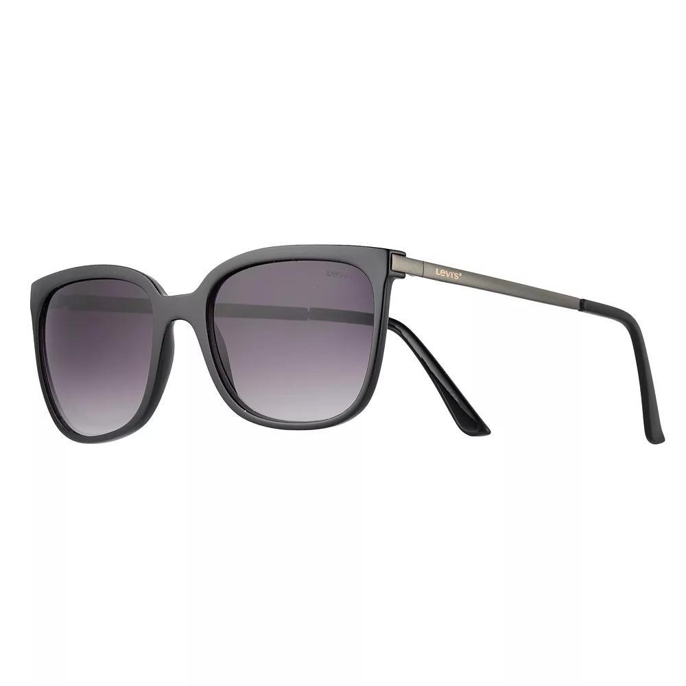 Womens Levis 52mm Cat Eye Metal Temple Sunglasses, Green Product Image