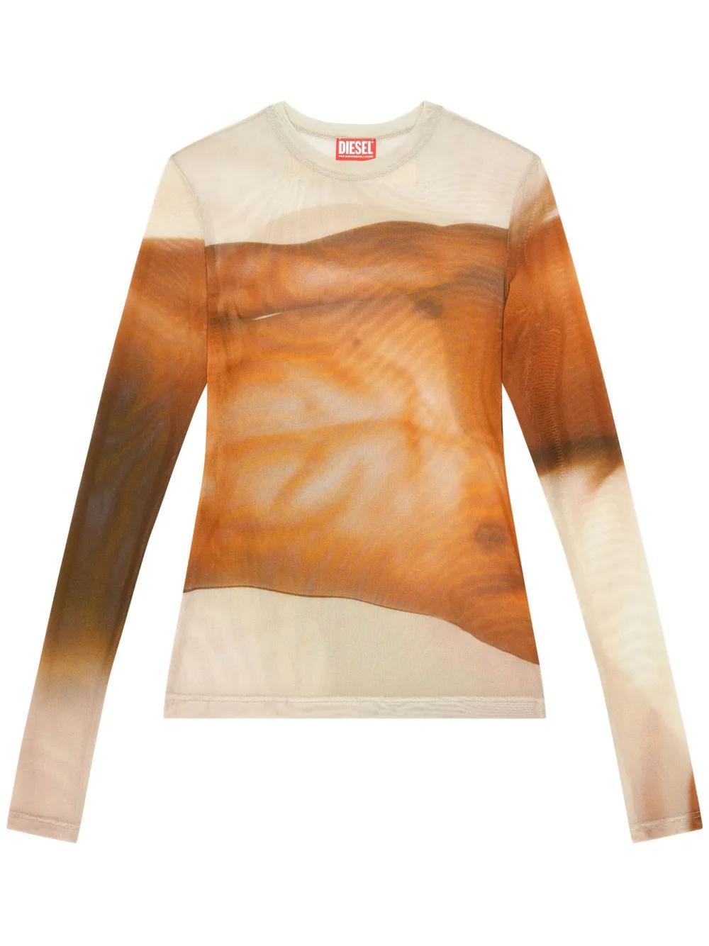x ToFF PR-T-Sielar semi-sheer T-shirt  Product Image