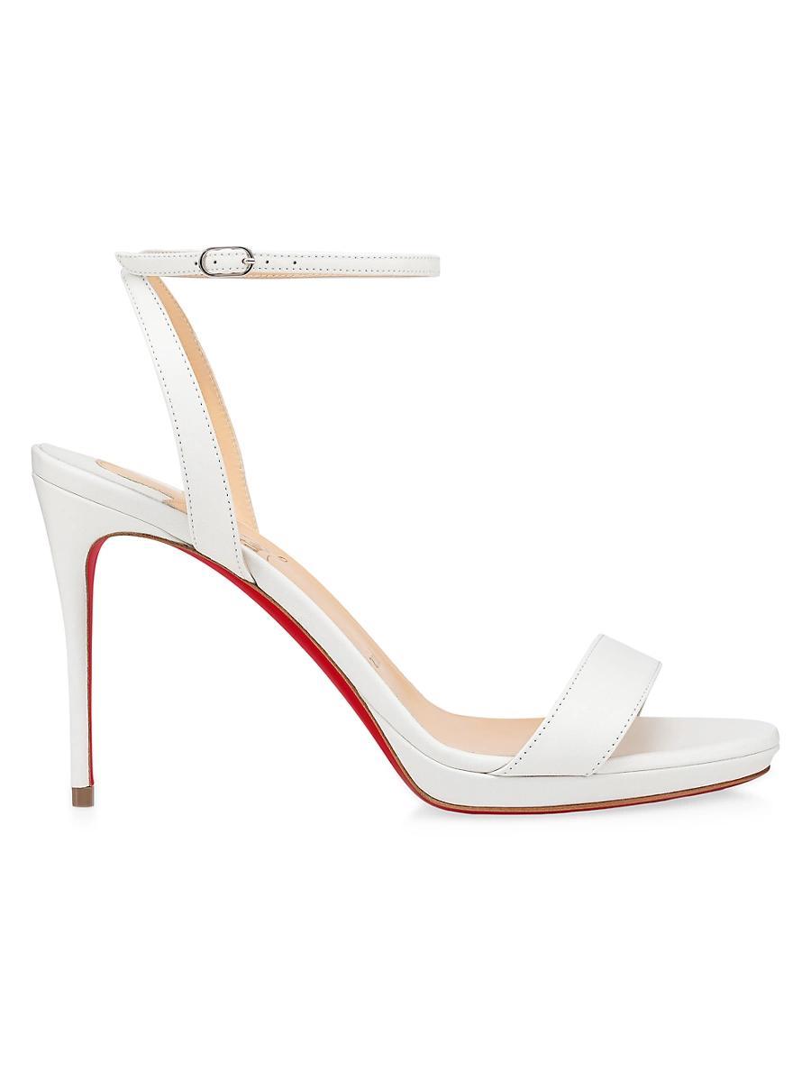 Womens Loubi Queen 100MM Leather Sandals Product Image