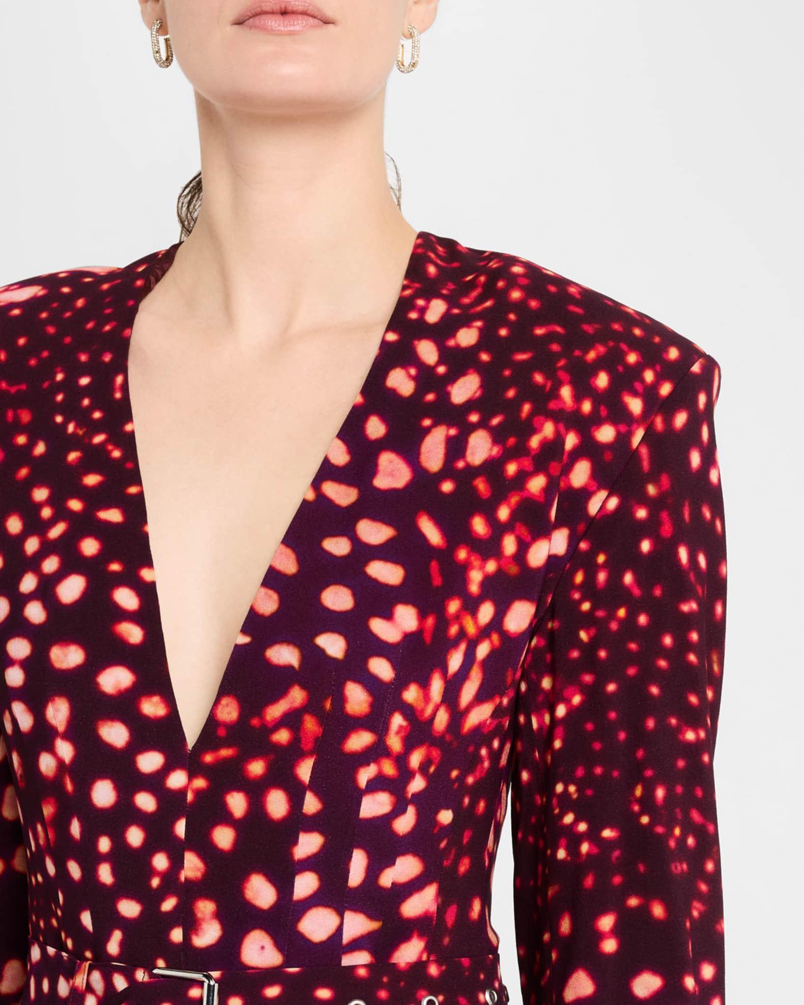 Dohana Spot Print Belted Midi Dress Product Image