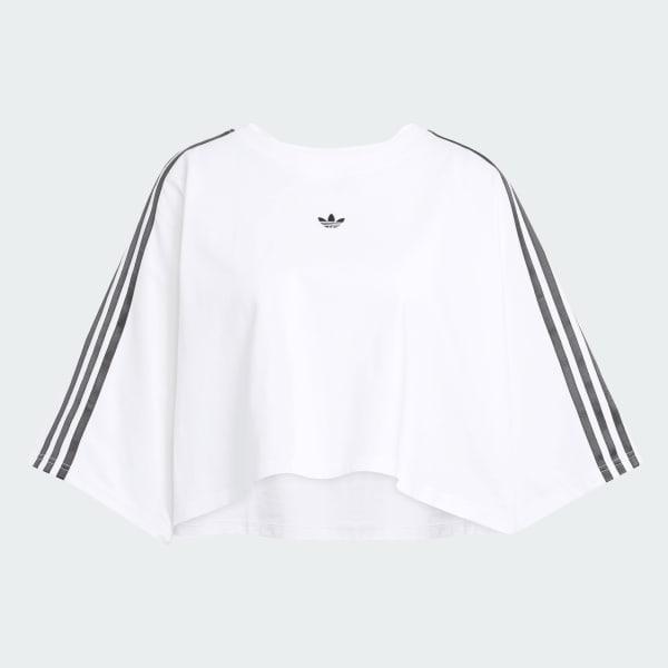 adidas Adilenium Season 3 Boxy Oversized Tee White XL Womens Product Image