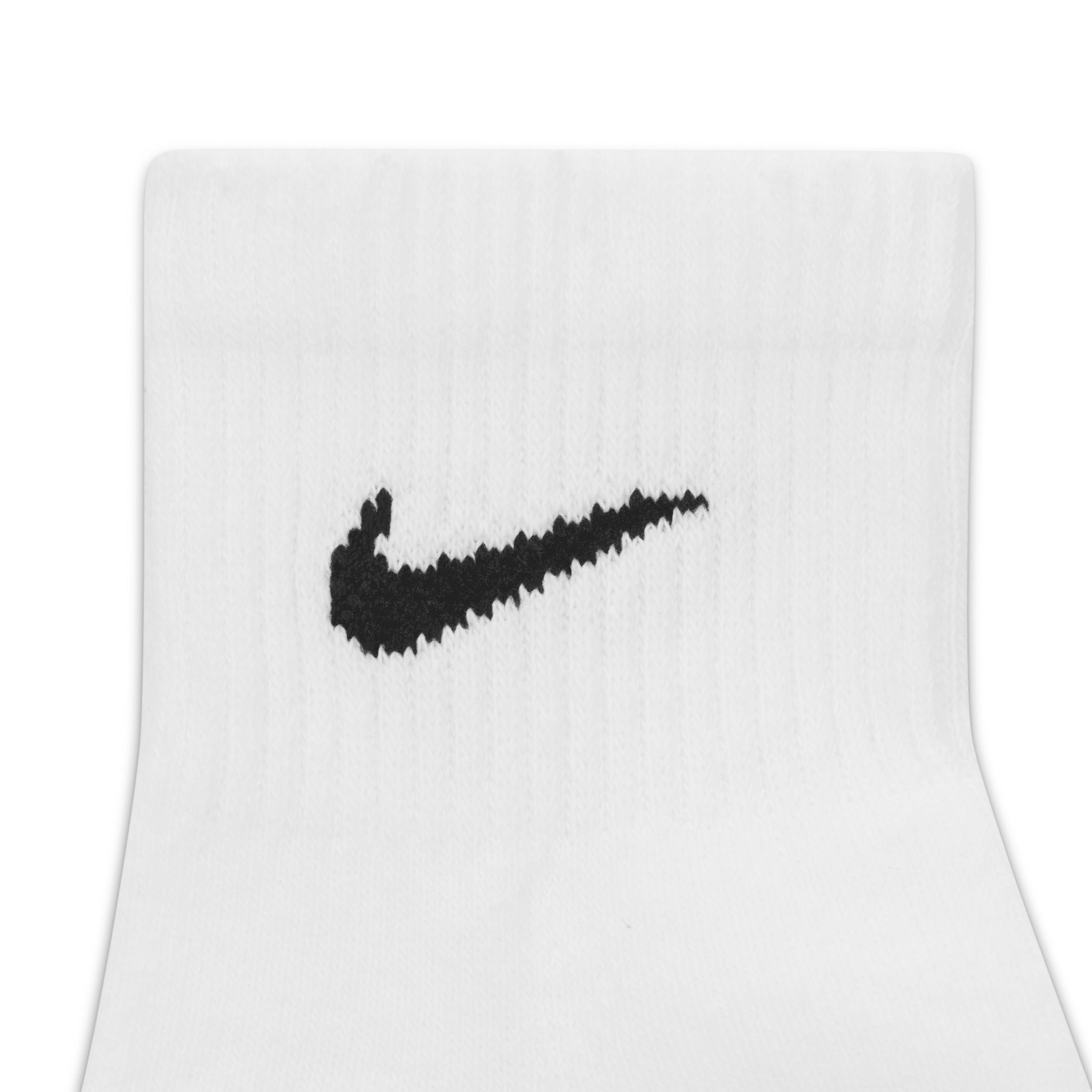 Men's Nike 6-Pack Everyday Plus Cushion Ankle Training Socks, Size: 6-8, White Product Image
