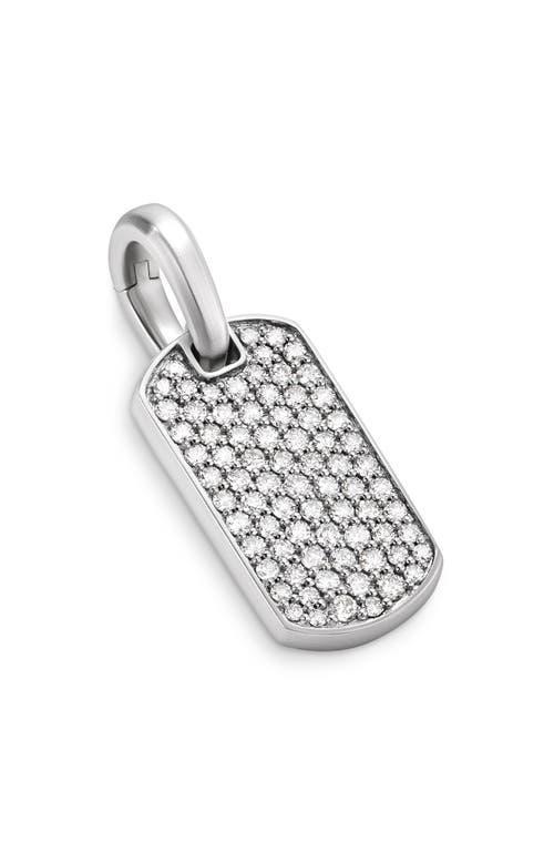 Mens Chevron Tag in Sterling Silver Product Image