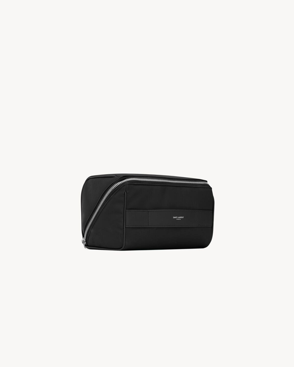 SAINT LAURENT PARIS CUBE CASE IN ECONYL® REGENERATED NYLON | Saint Laurent | YSL.com Product Image