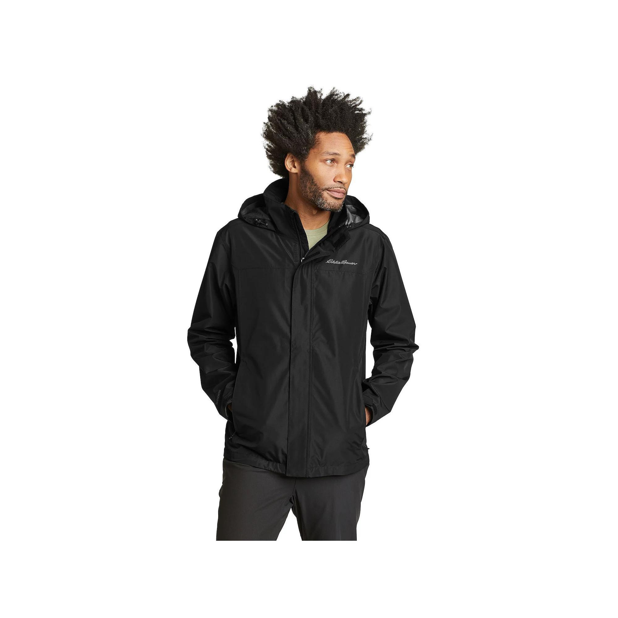 Men's Eddie Bauer Packable Rainfoil Jacket, Size: Small, Black Product Image