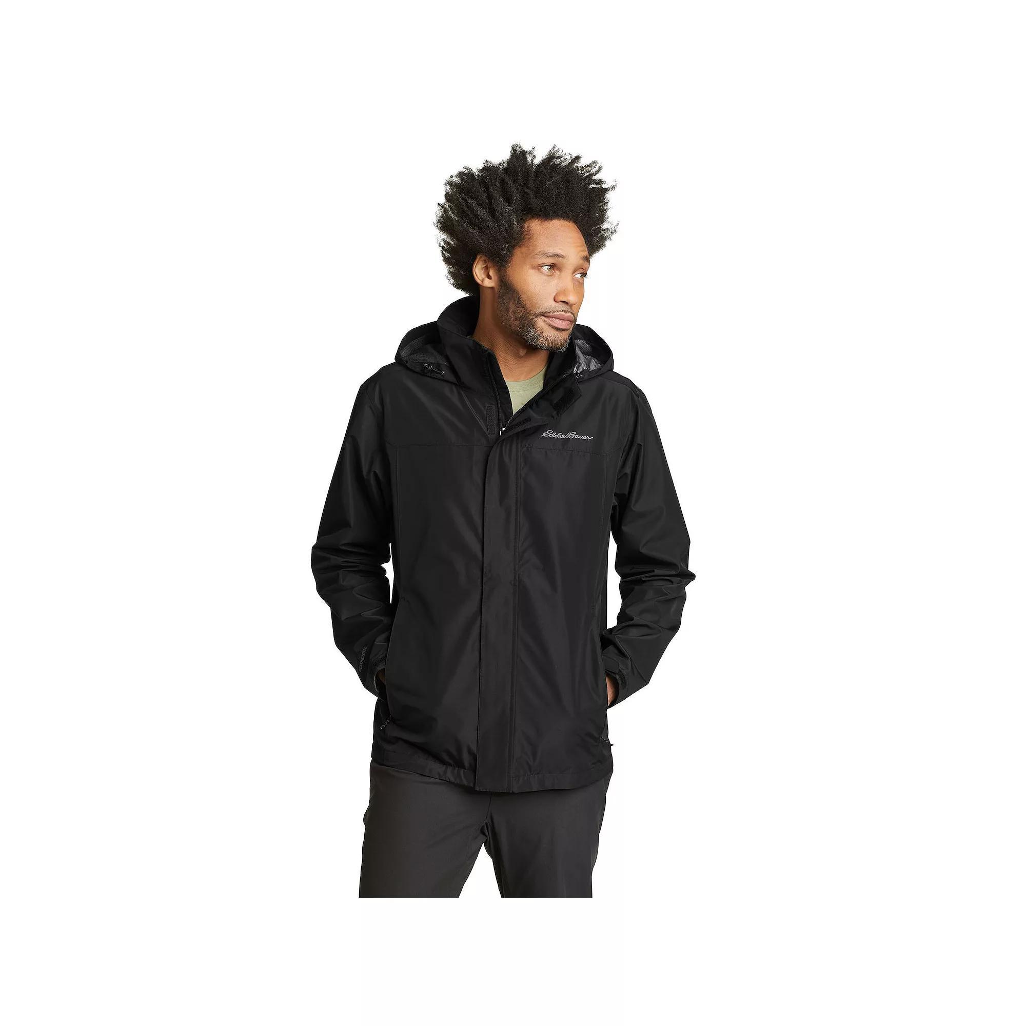 Men's Eddie Bauer Packable Rainfoil Jacket, Size: Small, Black Product Image