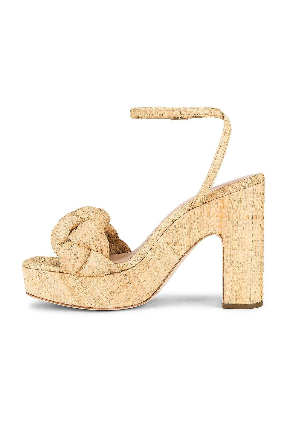 Womens Fae Braided Raffia Platform Sandals Product Image