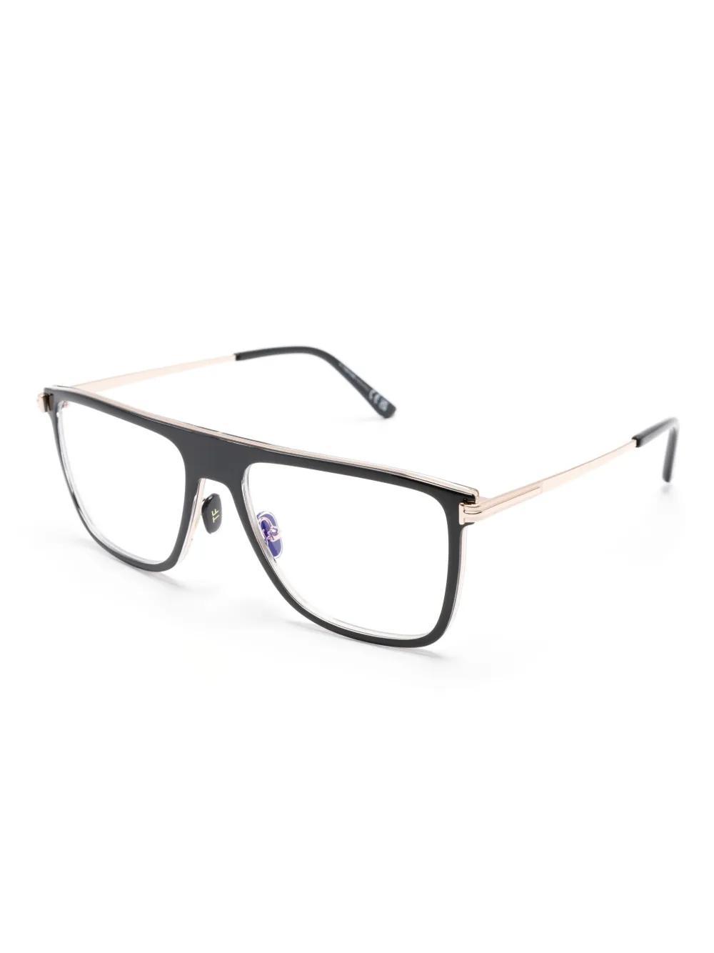 TOM FORD Square-frame Glasses In Black Product Image