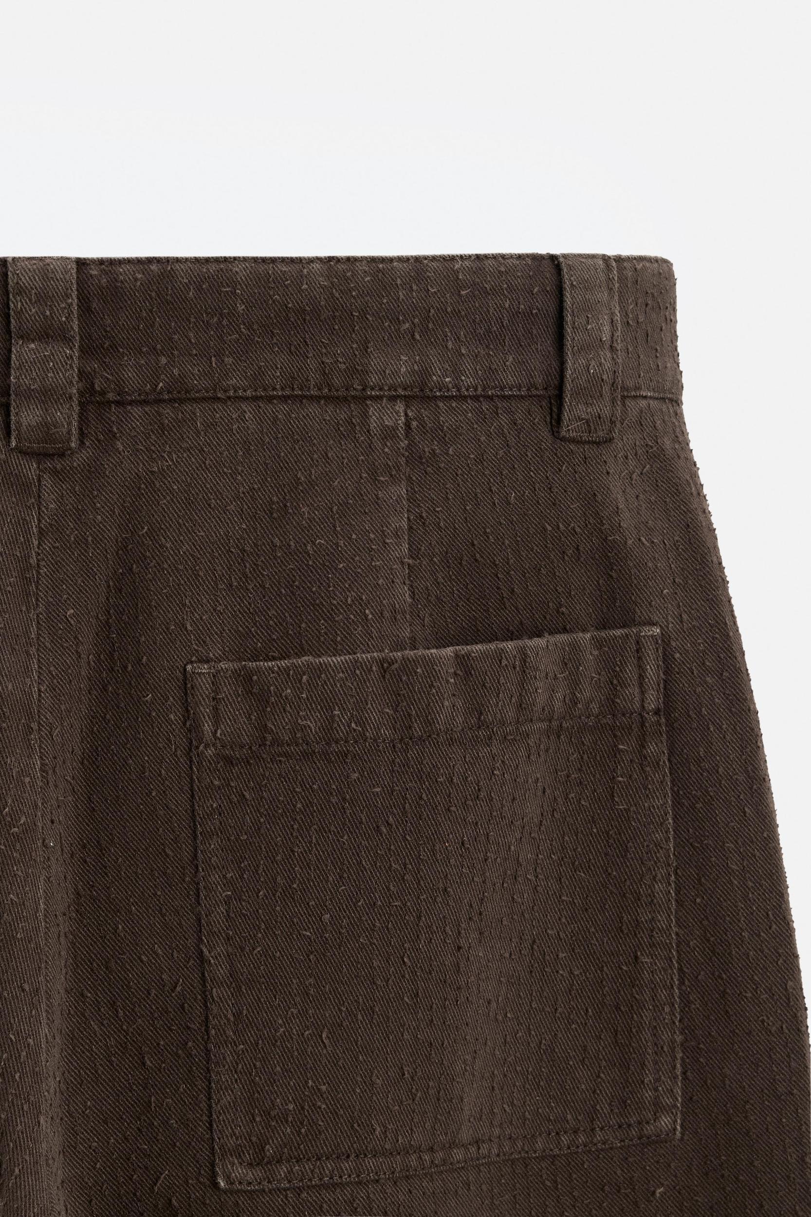 STRUCTURED STRAIGHT FIT PANTS Product Image