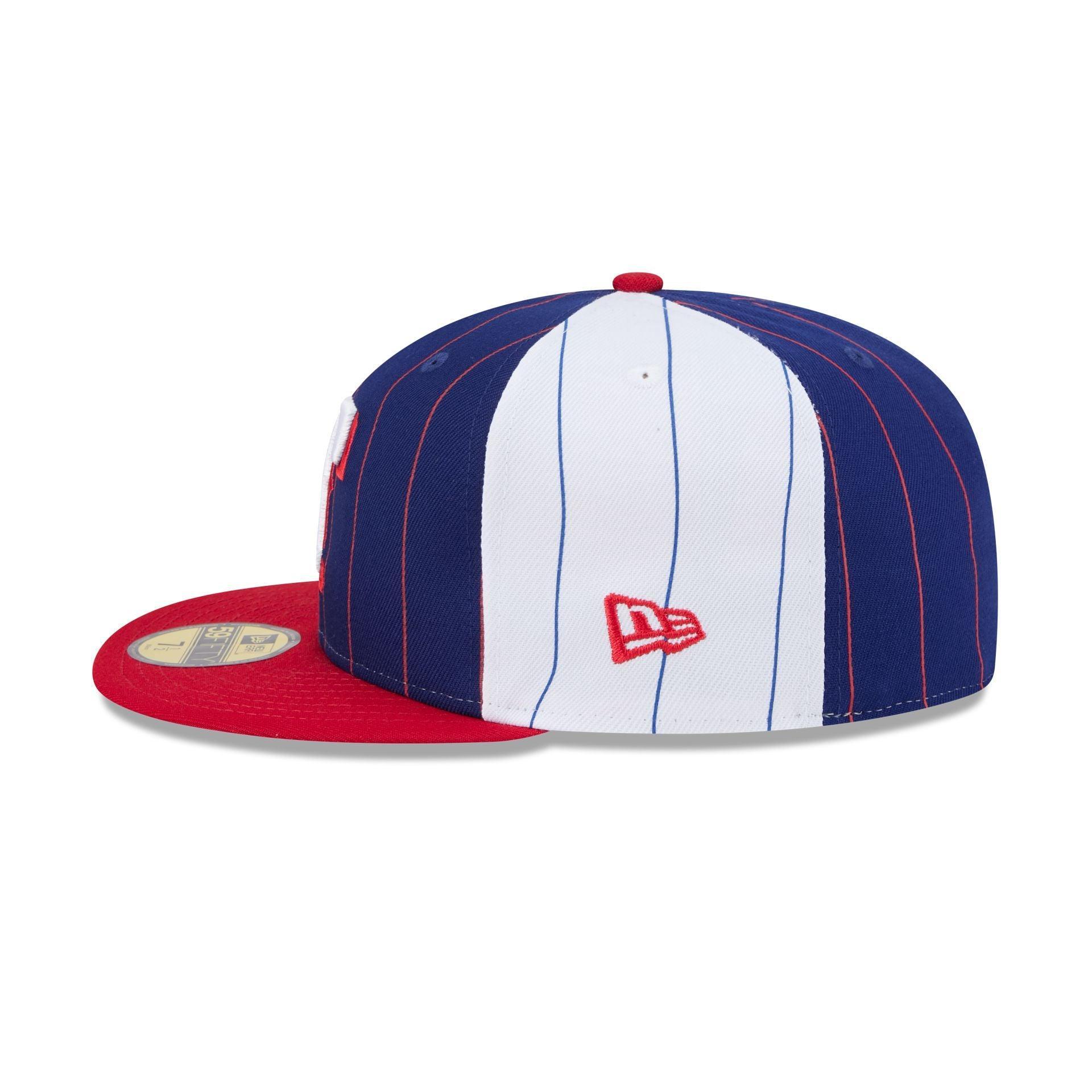 Texas Rangers Pinstripe League Pin 59FIFTY Fitted Hat Male Product Image