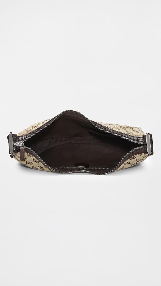What Goes Around Comes Around Gucci Brown Canvas Round Messenger Bag | Shopbop Product Image