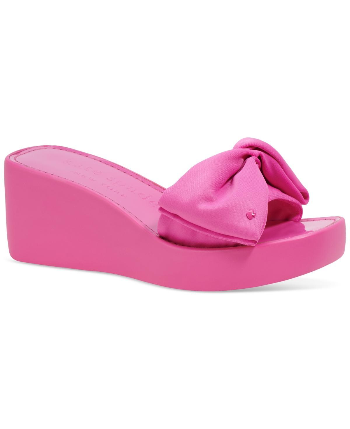 kate spade new york Bikini Bow Detail Platform Wedge Sandals Product Image