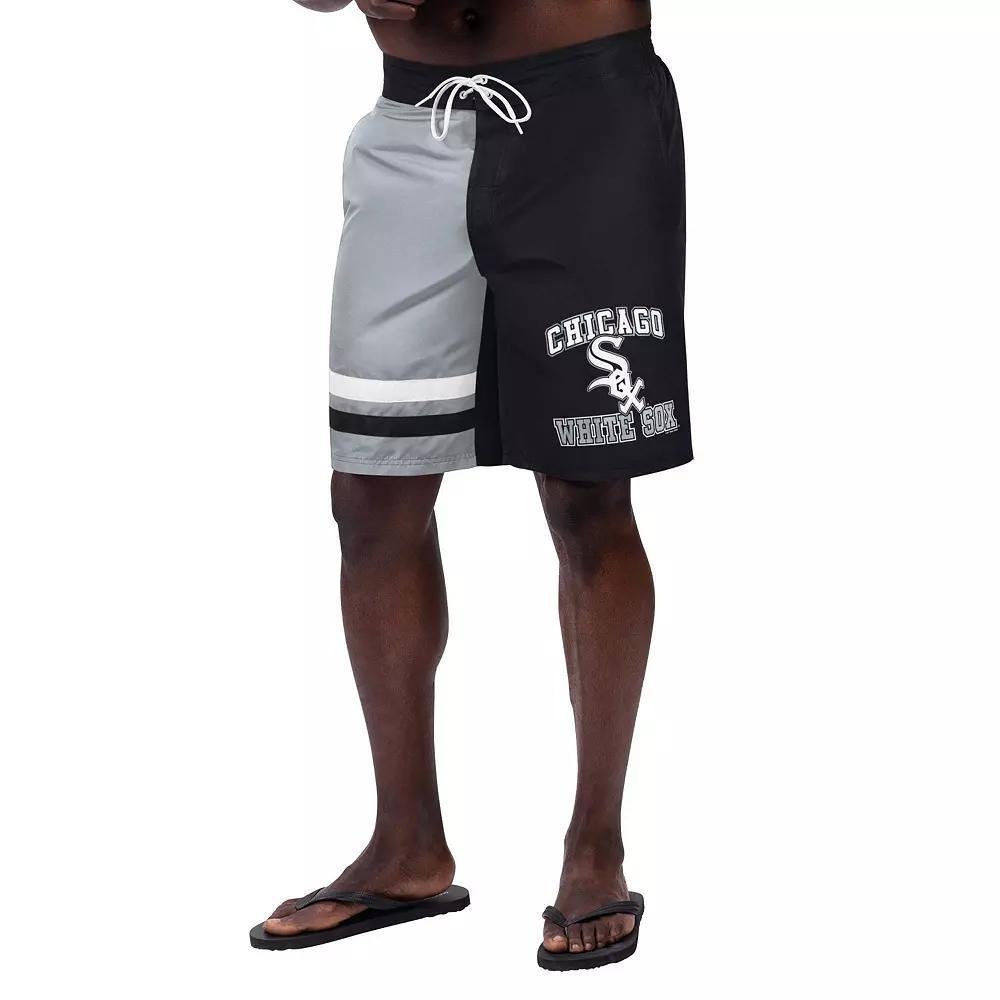 Men's G-III Sports by Carl Banks Black Chicago White Sox Anchor Swim Trunks, Size: XL Product Image